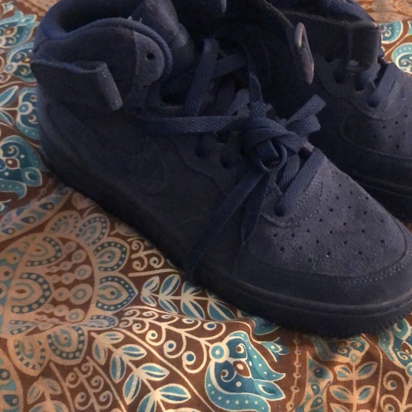 Nike Shoes - Blue High top Air Forcce 1s